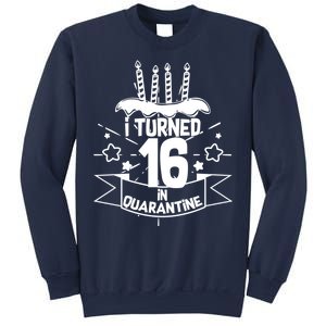 Funny I Turned 16 In Quarantine 16th Birthday Sweatshirt