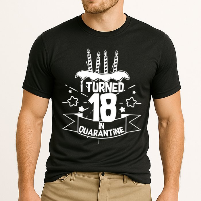 Funny I Turned 18 In Quarantine 18th Birthday Cooling Performance Crew T-Shirt