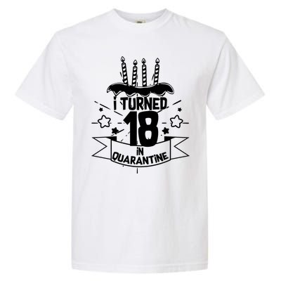 Funny I Turned 18 In Quarantine 18th Birthday Garment-Dyed Heavyweight T-Shirt