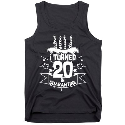 Funny I Turned 20 In Quarantine 20th Birthday Tank Top