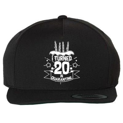 Funny I Turned 20 In Quarantine 20th Birthday Wool Snapback Cap