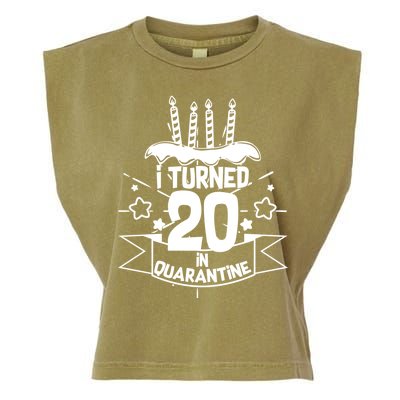 Funny I Turned 20 In Quarantine 20th Birthday Garment-Dyed Women's Muscle Tee