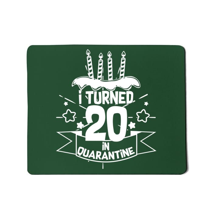 Funny I Turned 20 In Quarantine 20th Birthday Mousepad