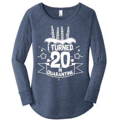 Funny I Turned 20 In Quarantine 20th Birthday Women's Perfect Tri Tunic Long Sleeve Shirt