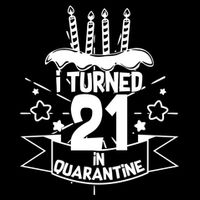 Funny I Turned 21 In Quarantine 21st Birthday Cooling Performance Crew T-Shirt