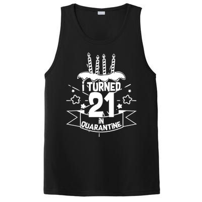 Funny I Turned 21 In Quarantine 21st Birthday PosiCharge Competitor Tank