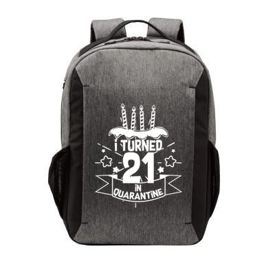 Funny I Turned 21 In Quarantine 21st Birthday Vector Backpack