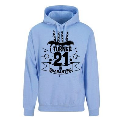 Funny I Turned 21 In Quarantine 21st Birthday Unisex Surf Hoodie