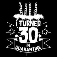 Funny I Turned 30 In Quarantine 30th Birthday Premium T-Shirt