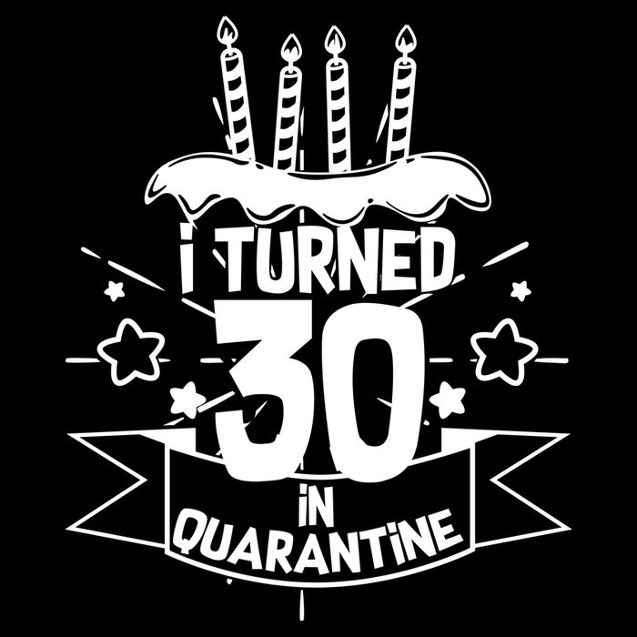Funny I Turned 30 In Quarantine 30th Birthday Premium T-Shirt