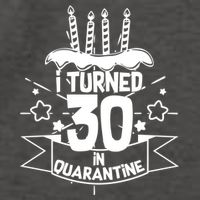 Funny I Turned 30 In Quarantine 30th Birthday Vector Backpack
