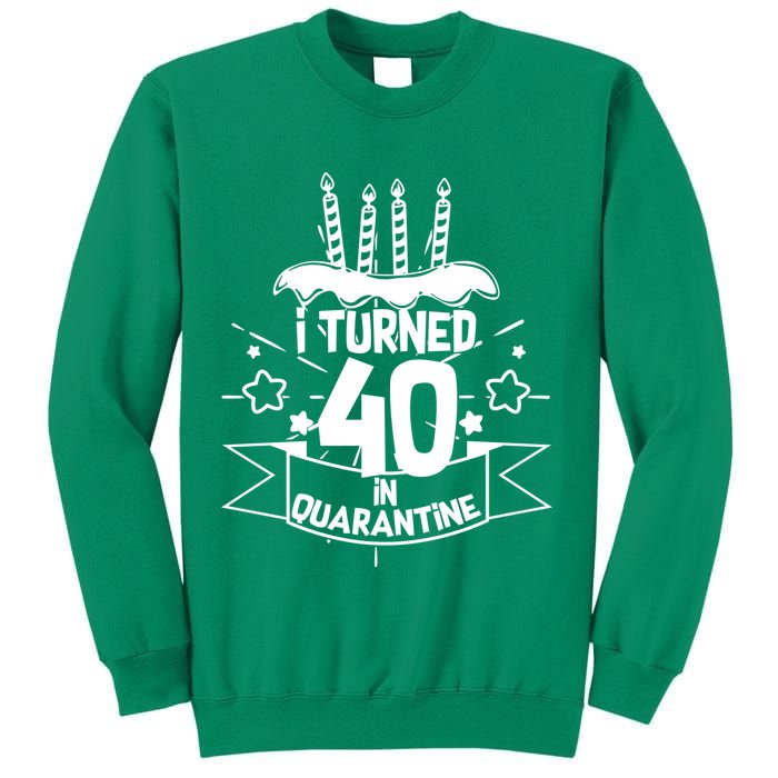 Funny I Turned 40 In Quarantine 40th Birthday Sweatshirt