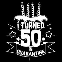 Funny I Turned 50 In Quarantine 50th Birthday Cooling Performance Crew T-Shirt
