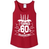 Funny I Turned 60 In Quarantine 60th Birthday Ladies Essential Tank