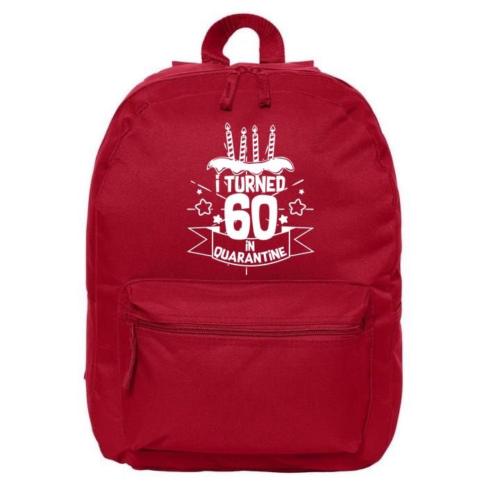 Funny I Turned 60 In Quarantine 60th Birthday 16 in Basic Backpack