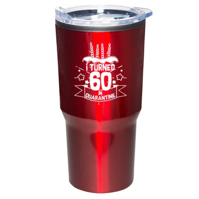 Funny I Turned 60 In Quarantine 60th Birthday Tumbler