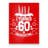 Funny I Turned 60 In Quarantine 60th Birthday Poster