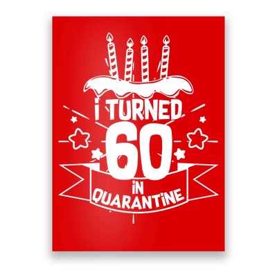 Funny I Turned 60 In Quarantine 60th Birthday Poster