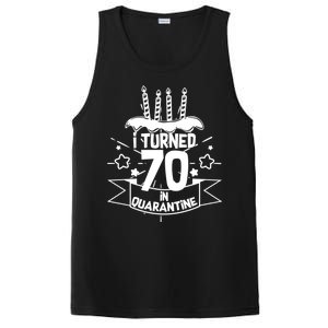 Funny I Turned 70 In Quarantine 70th Birthday PosiCharge Competitor Tank