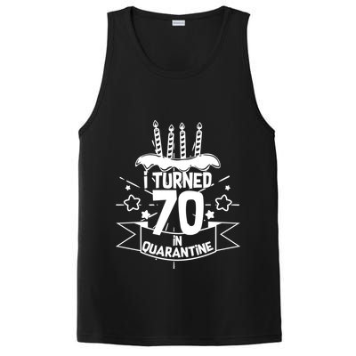 Funny I Turned 70 In Quarantine 70th Birthday PosiCharge Competitor Tank