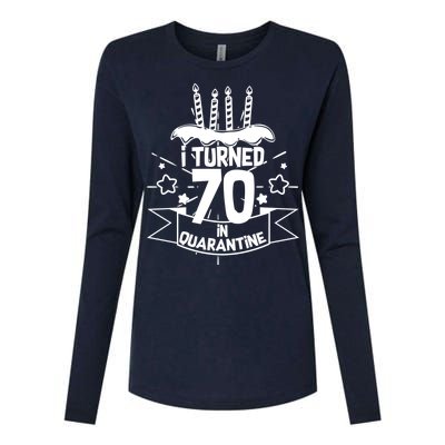 Funny I Turned 70 In Quarantine 70th Birthday Womens Cotton Relaxed Long Sleeve T-Shirt