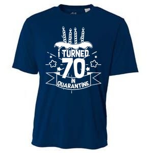 Funny I Turned 70 In Quarantine 70th Birthday Cooling Performance Crew T-Shirt