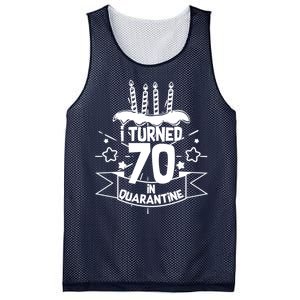 Funny I Turned 70 In Quarantine 70th Birthday Mesh Reversible Basketball Jersey Tank