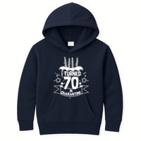 Funny I Turned 70 In Quarantine 70th Birthday Kids Hoodie