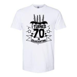 Funny I Turned 70 In Quarantine 70th Birthday Softstyle CVC T-Shirt