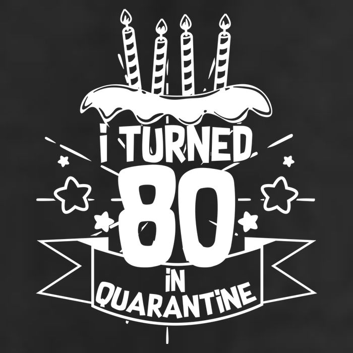 Funny I Turned 80 In Quarantine 80th Birthday Adult Drive Performance Visor