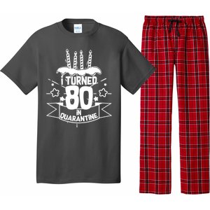 Funny I Turned 80 In Quarantine 80th Birthday Pajama Set