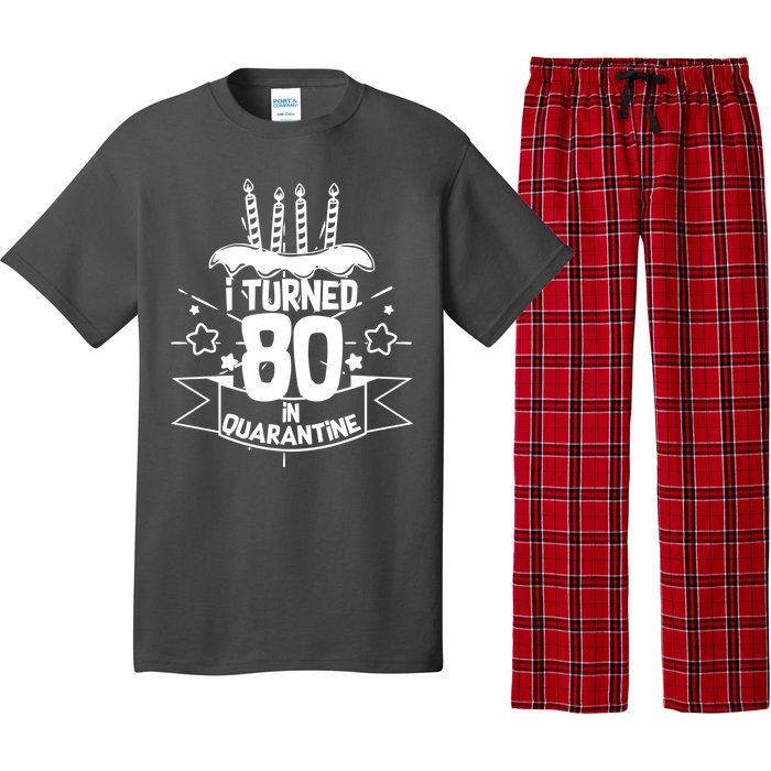 Funny I Turned 80 In Quarantine 80th Birthday Pajama Set