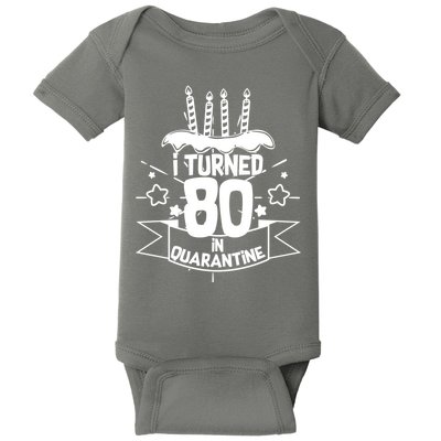 Funny I Turned 80 In Quarantine 80th Birthday Baby Bodysuit