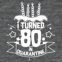 Funny I Turned 80 In Quarantine 80th Birthday Wool Snapback Cap