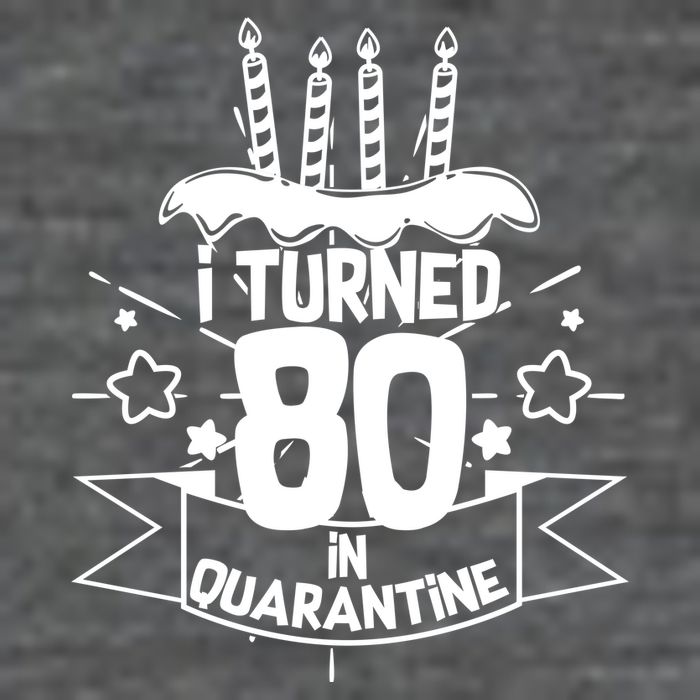 Funny I Turned 80 In Quarantine 80th Birthday Wool Snapback Cap