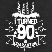 Funny I Turned 90 In Quarantine 90th Birthday Adult Drive Performance Visor