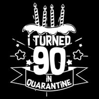 Funny I Turned 90 In Quarantine 90th Birthday 16 in Basic Backpack