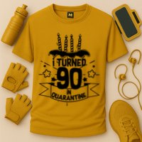 Funny I Turned 90 In Quarantine 90th Birthday Cooling Performance Crew T-Shirt