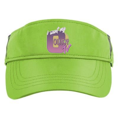 Funny I Want My Cowboy TV Adult Drive Performance Visor