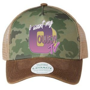 Funny I Want My Cowboy TV Legacy Tie Dye Trucker Hat