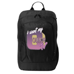 Funny I Want My Cowboy TV City Backpack