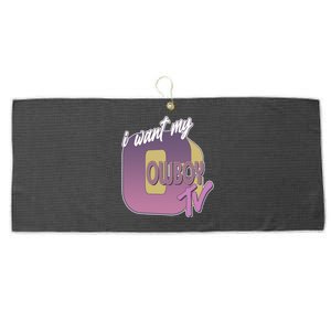 Funny I Want My Cowboy TV Large Microfiber Waffle Golf Towel