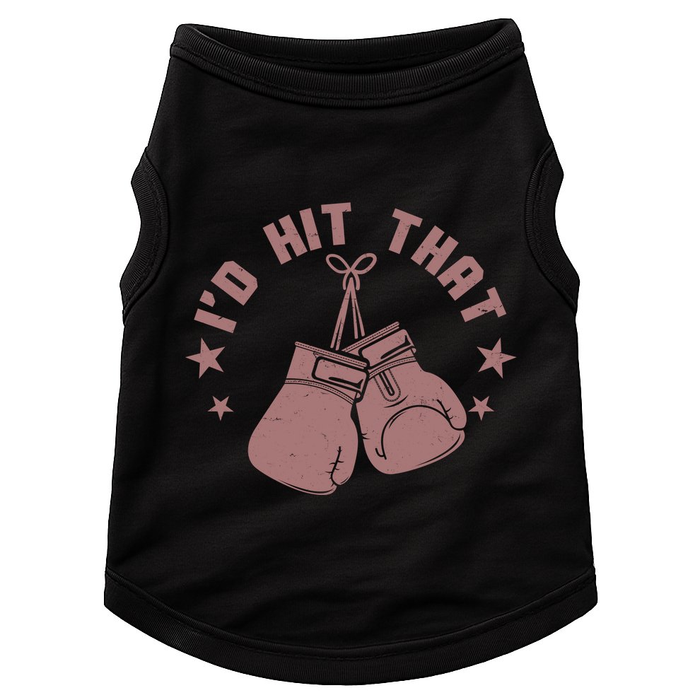 Funny I'D Hit That Boxing Fan Doggie Tank