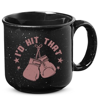 Funny I'D Hit That Boxing Fan 15oz Campfire Ceramic Mug