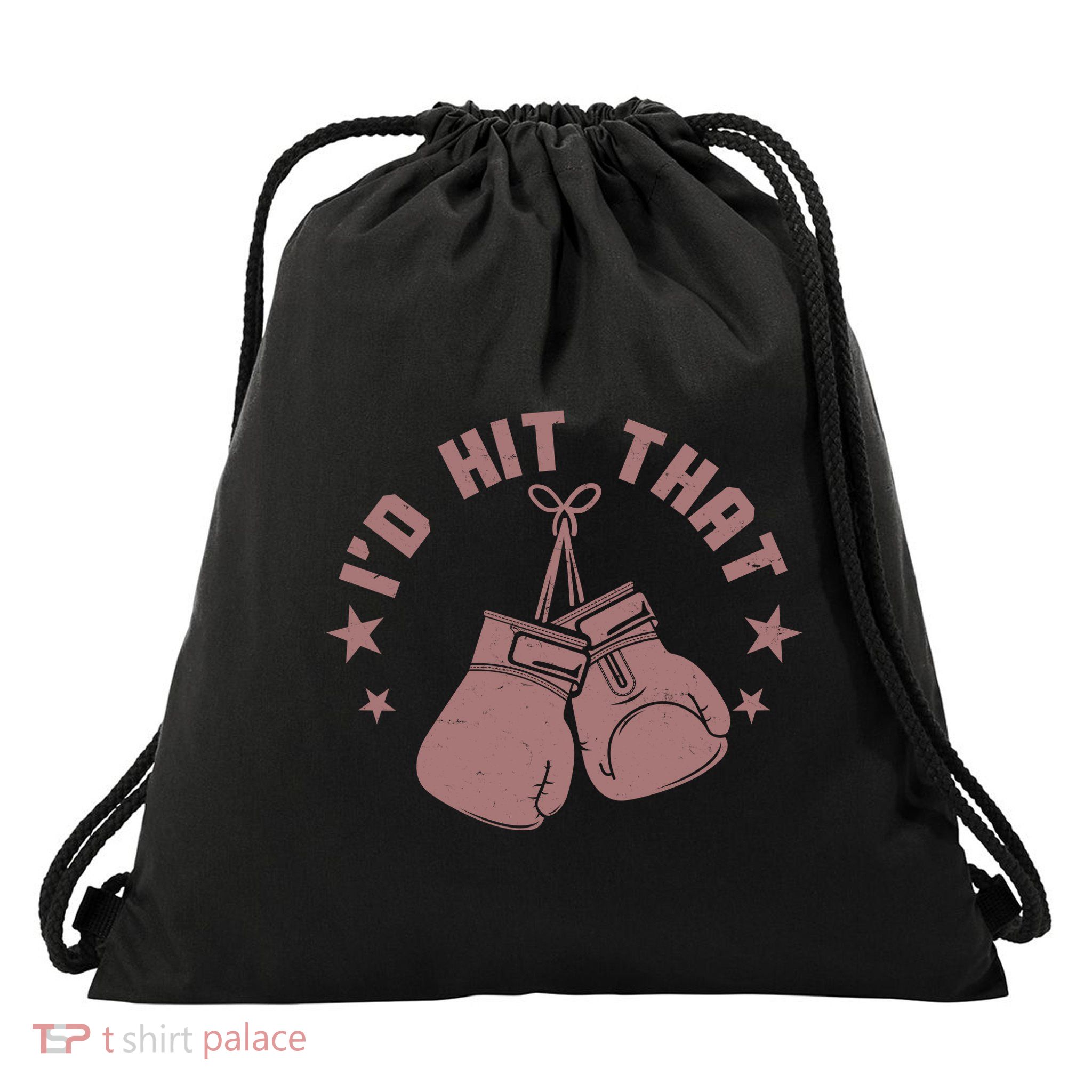 Funny I'D Hit That Boxing Fan Drawstring Bag