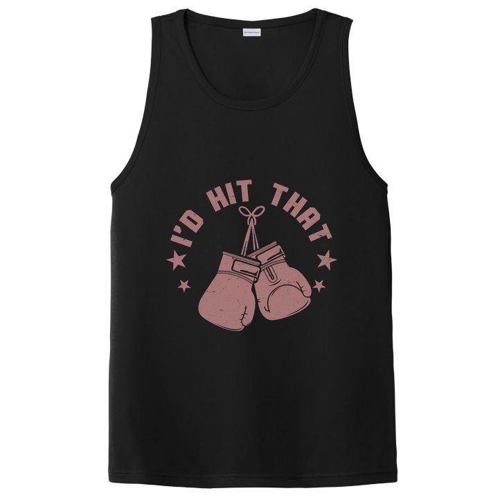 Funny I'D Hit That Boxing Fan PosiCharge Competitor Tank
