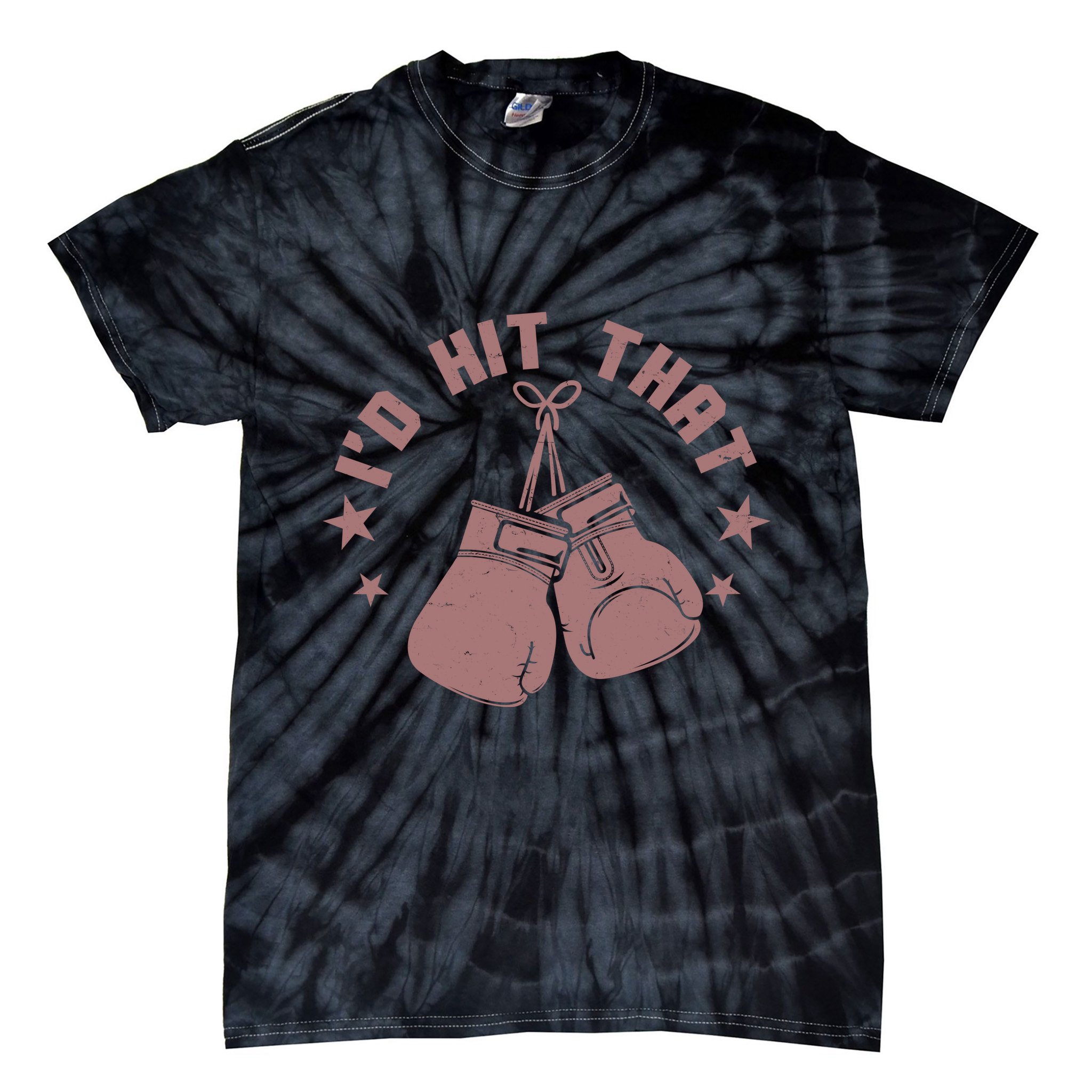 Funny I'D Hit That Boxing Fan Tie-Dye T-Shirt