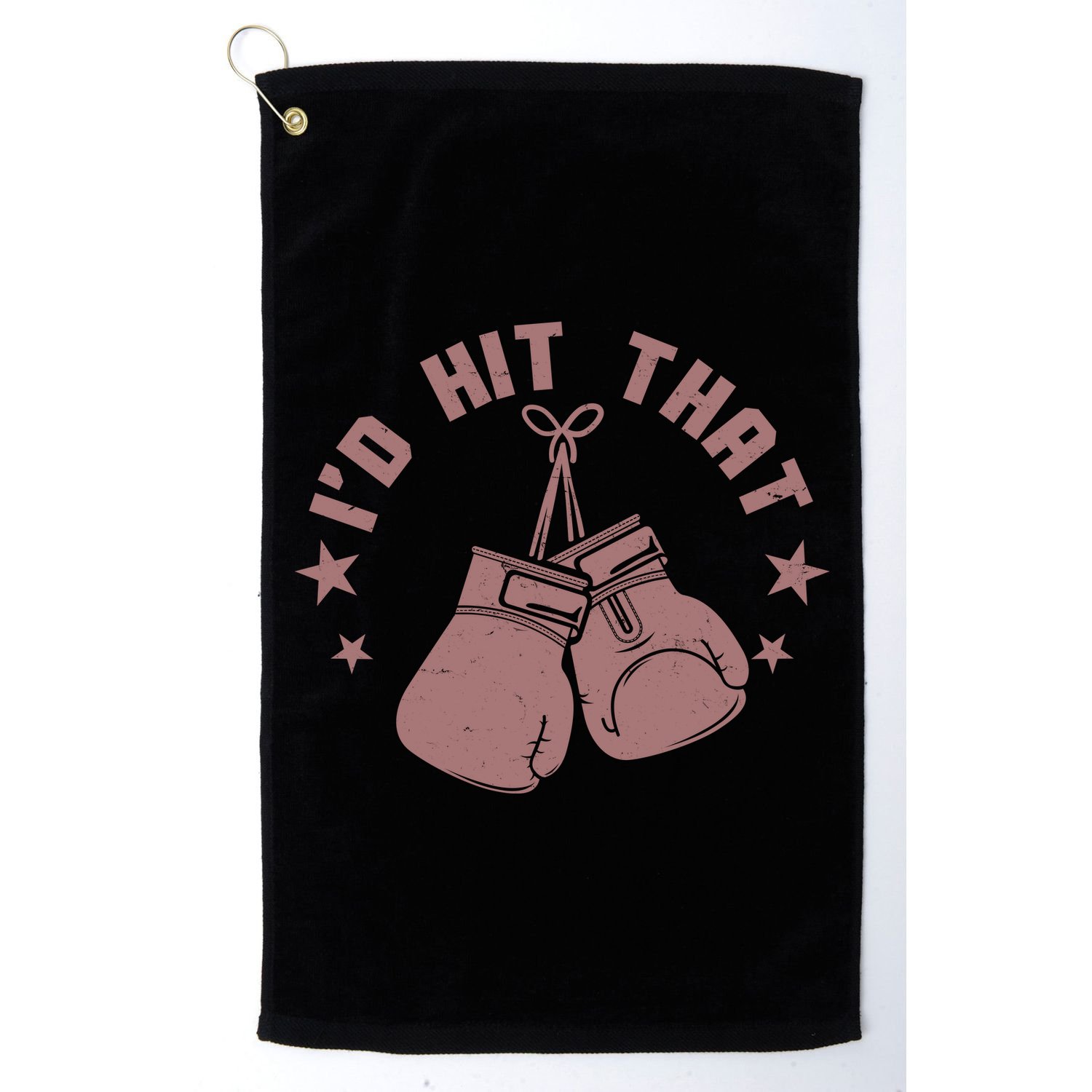 Funny I'D Hit That Boxing Fan Golf Towel