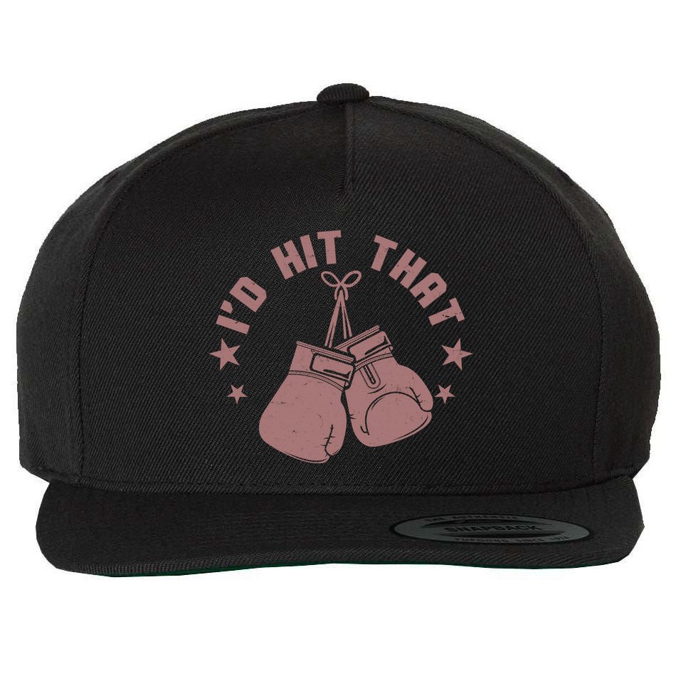 Funny I'D Hit That Boxing Fan Wool Snapback Cap