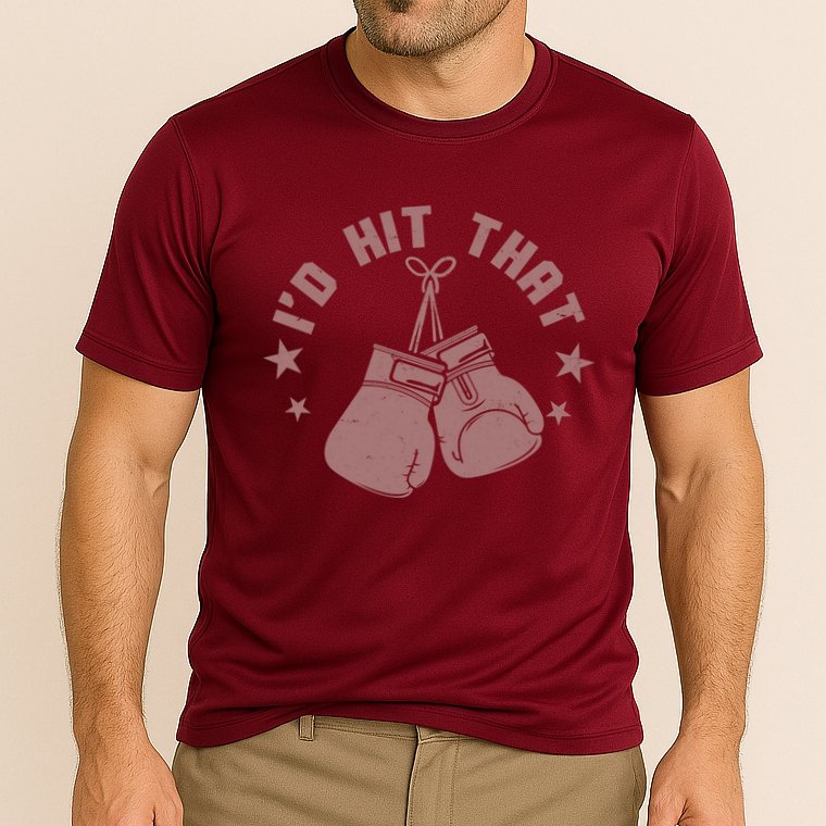 Funny I'D Hit That Boxing Fan Performance Shirt